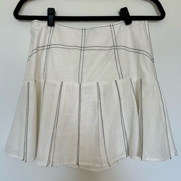 NWT Sabo Skirt Koralie Skirt - White - Size L, US 8 - Picture 3 of 11